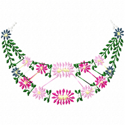 Flowers And Tree Embroidery Design 6 Flowers And Tree Embroidery Design 6